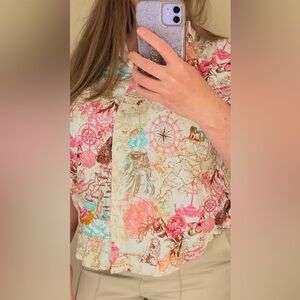 vintage art deco new style map top.